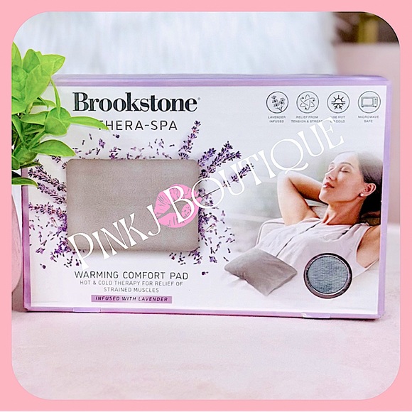 💗🪷{Brookstone} Gray Warming Back Wrap+Comfort Pad | Muscle Pain Relief Bundle! - Picture 3 of 5